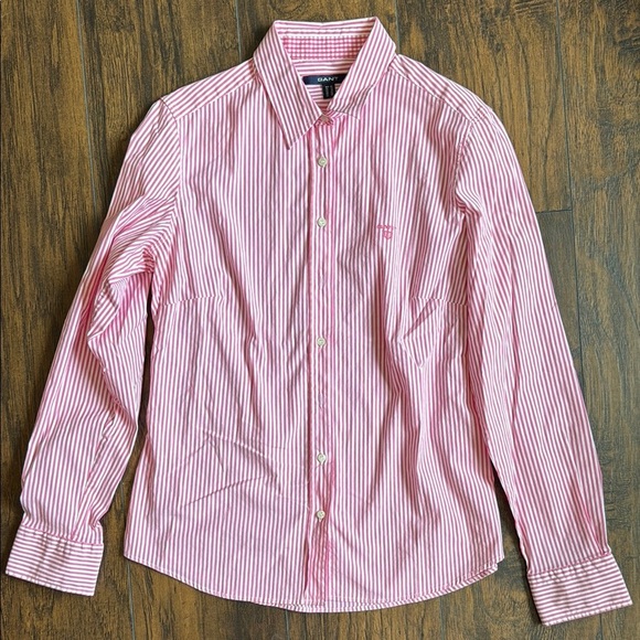 Gant pink and white Casual Button Down Shirt women’s (MC) - Picture 1 of 5
